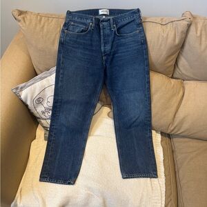 AGOLDE mid rise 90s crop